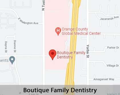 Map image for Dentures and Partial Dentures in Santa Ana, CA